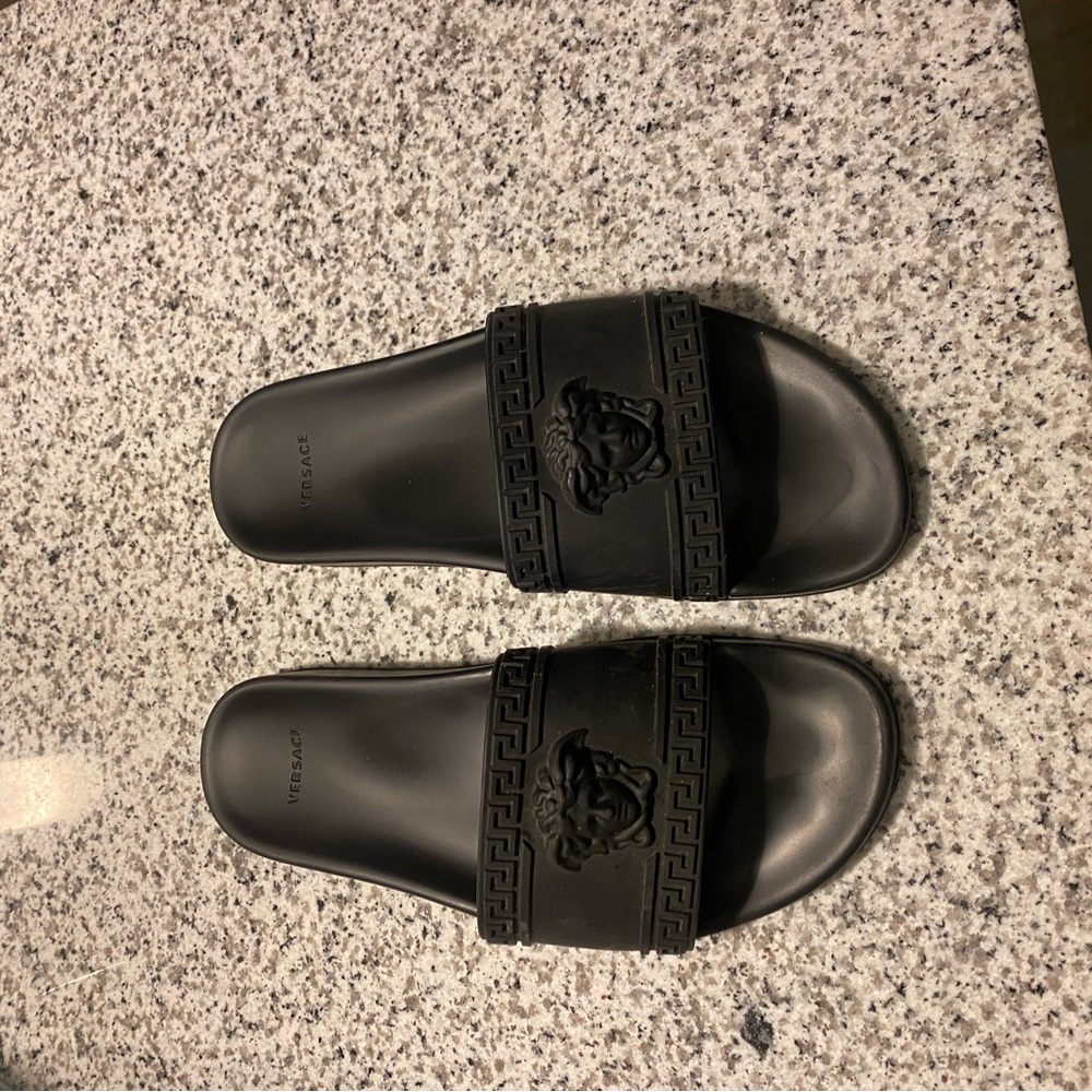 Black Versace sandals